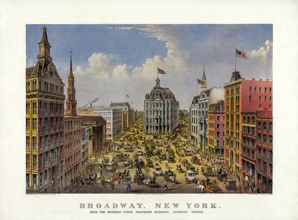 Currier & Ives Broadway print
