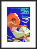 Cruise the Great Lakes framed poster