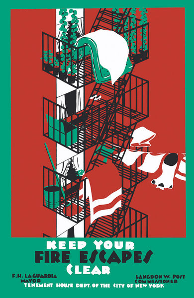 Keep Your Fire Escapes Clear poster