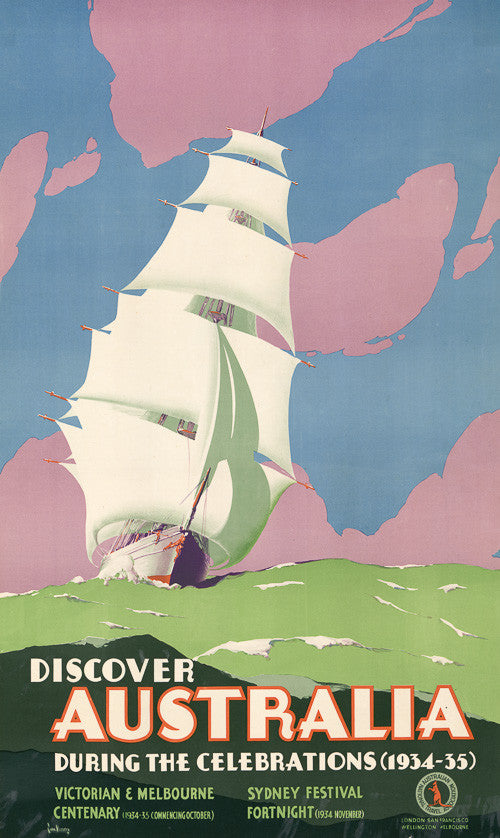 Discover Australia poster