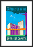 Perth, Australia's Sunniest Capital framed poster