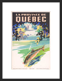La Province de Québec framed poster
