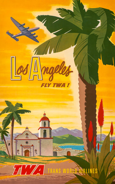 Los Angeles: Fly TWA poster