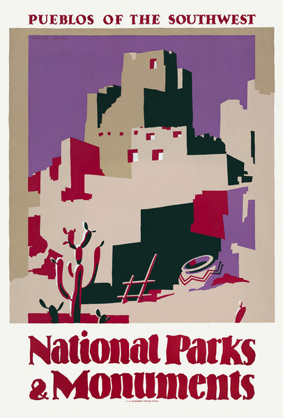 Pueblos of the Southwest: National Parks & Monuments poster