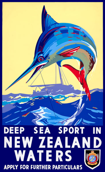 Deep Sea Sport in New Zealand Waters poster