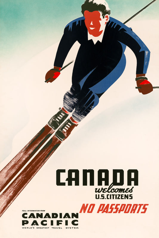 Canada Welcomes U.S. Citizens poster