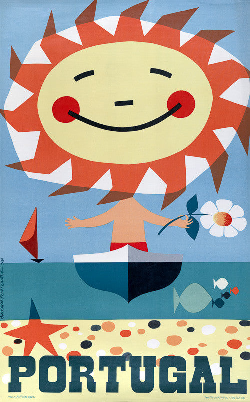 Portugal Vintage Travel Poster
