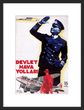 Turkish Airlines: 1938 framed poster