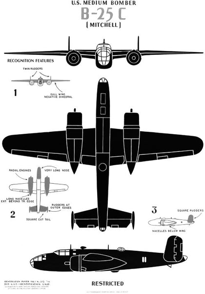 U.S. Medium Bomber B-25C "Mitchell"
