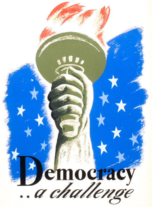 Democracy ... a challenge poster