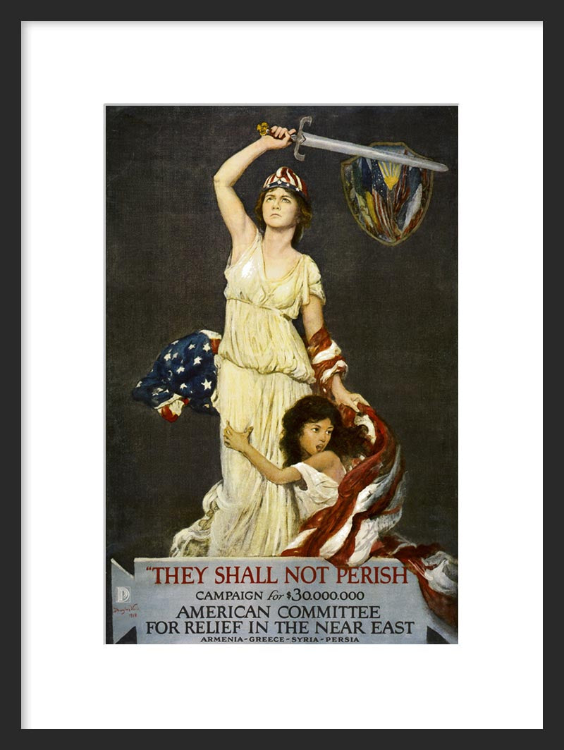 They Shall Not Perish WWI Framed Poster
