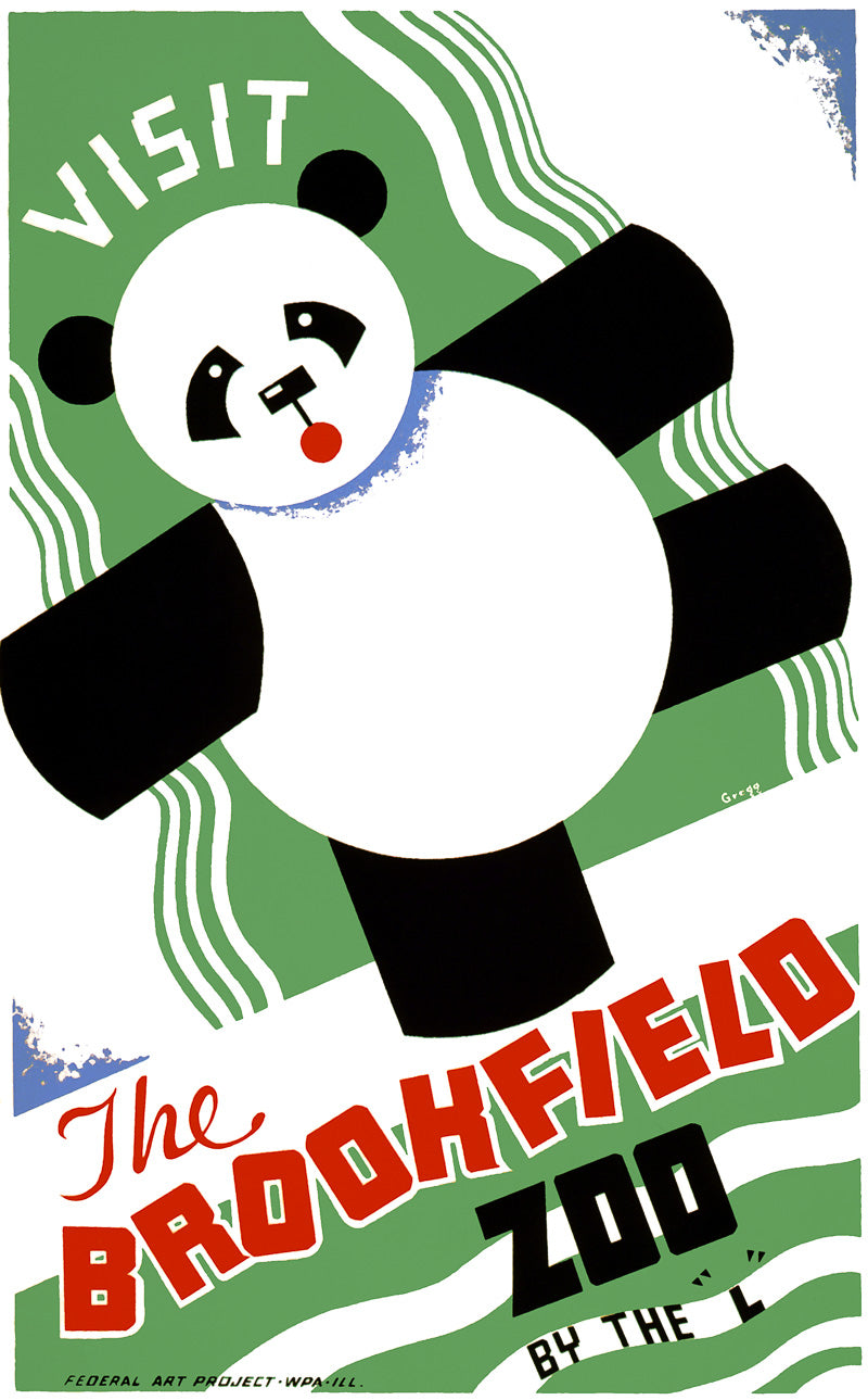 Visit the Brookfield Zoo Panda – Vintagraph Art