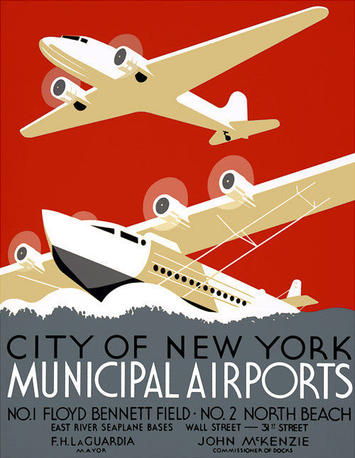 City of New York Municipal Airports – Vintagraph Art