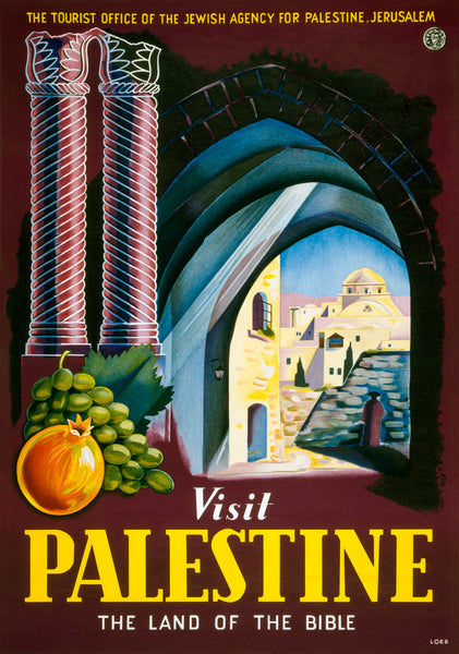 Visit Palestine: The Land of the Bible poster