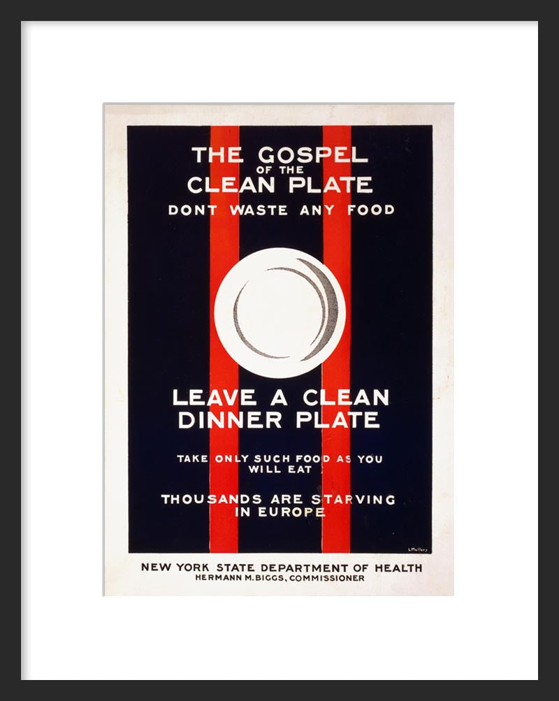 The gospel of the clean plate framed poster