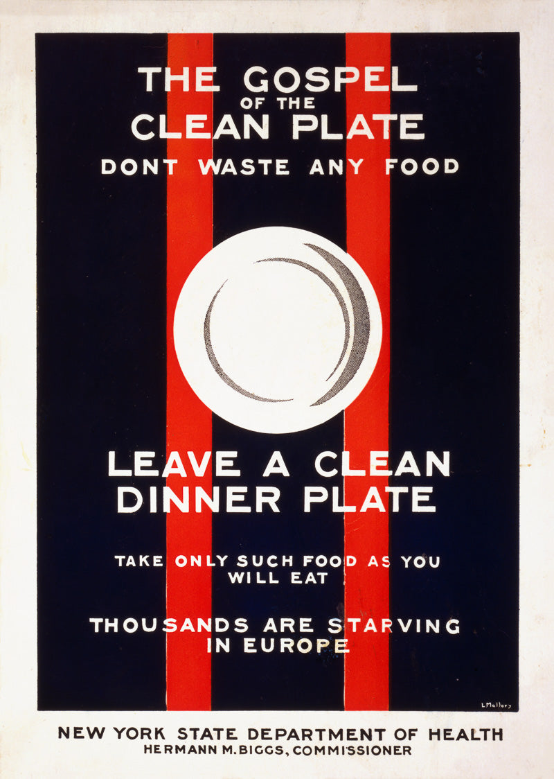 The gospel of the clean plate poster