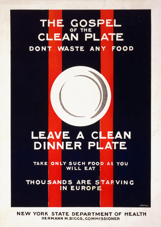 The gospel of the clean plate poster