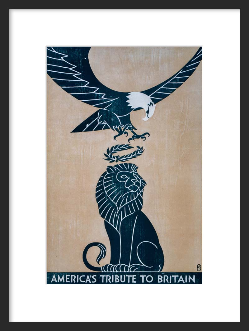 America's Tribute to Britain framed poster