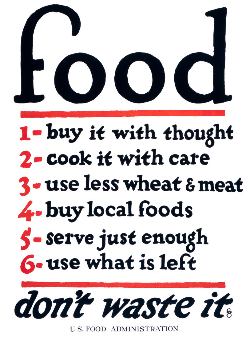 Buy Don't Waste Food War Poster: Mid-century Kitchen Art Print Online in India Buy Don't Waste Food War Poster: Mid-century Kitchen Art Print Online in India