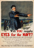Will You Supply Eyes for the Navy? WWI poster.