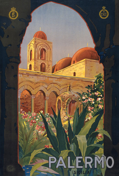 Palermo Vintage Travel Poster