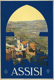 Assisi Vintage Travel Poster