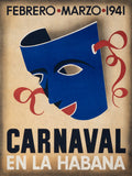 Carnaval en la Habana Vintage Travel Poster