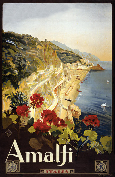 Amalfi, Italy Travel Poster – Vintagraph Art