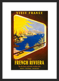 Visit France: The French Riviera framed poster