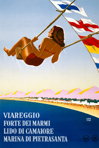 Tuscany Vintage Travel Poster