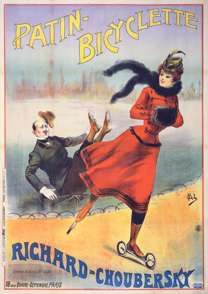 Patin Bicyclette Road Skates poster of advertisement