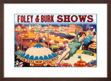 Foley & Burk Shows poster brown frame