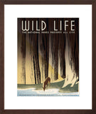 Wild Life: The National Parks Preserve All Life poster brown frame