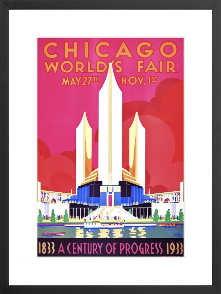 1933 Chicago Worlds Fair Poster