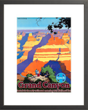 Grand Canyon, Arizona: Santa Fe Railroad framed poster