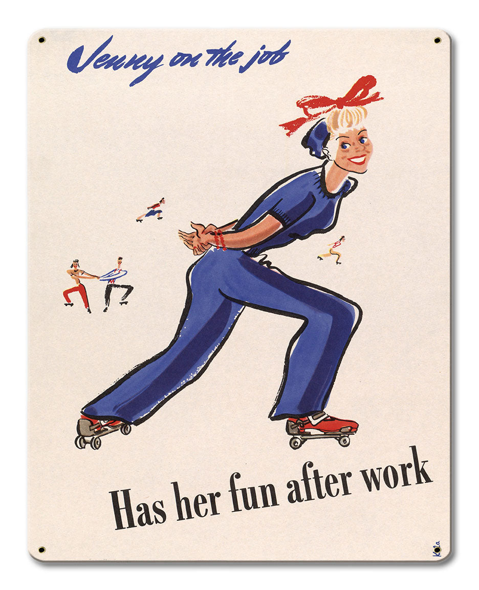 Jenny on the Job Has Her Fun After Work