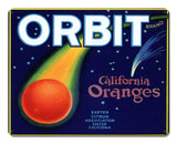 Orbit Oranges Crate Label