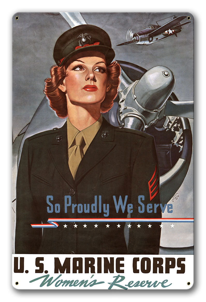 So Proudly We Serve poster Aluminum