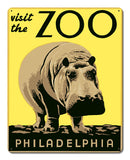 Visit the Zoo: Philadelphia poster metal sign