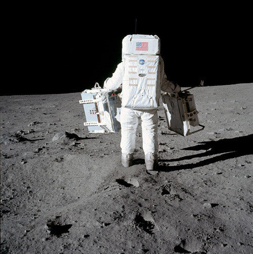 Aldrin Carries Experiments