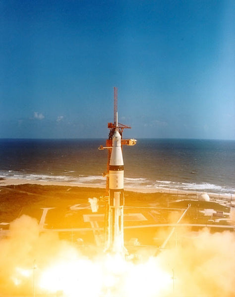 Apollo 7 Lifts Off