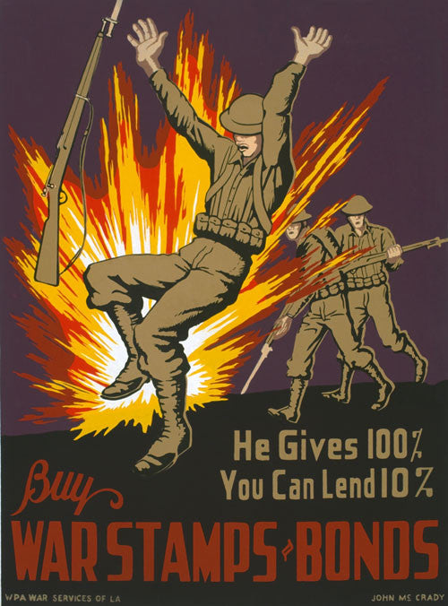 Buy War Stamps & Bonds – Vintagraph Art