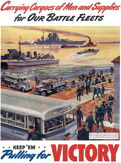 Carrying Cargoes of Men and Supplies for Our Battle Fleets