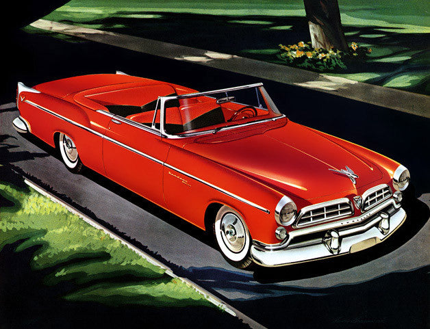 1955 Red Chrysler Convertible