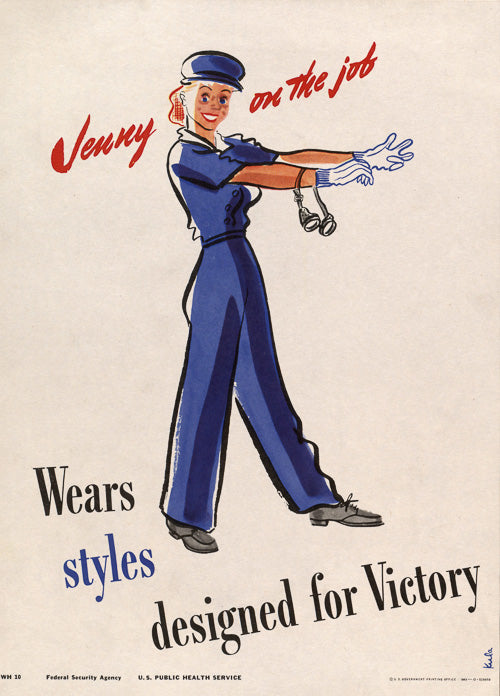 Jenny on the Job Wears Styles Designed for Victory – Vintagraph Art