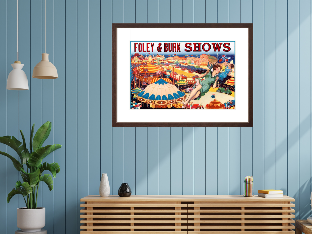 Foley & Burk Shows poster frame in room