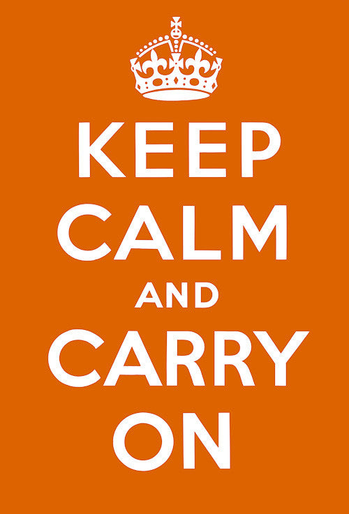 Keep Calm and Carry On (Orange) – Vintagraph Art Keep Calm and Carry On (Orange) – Vintagraph Art