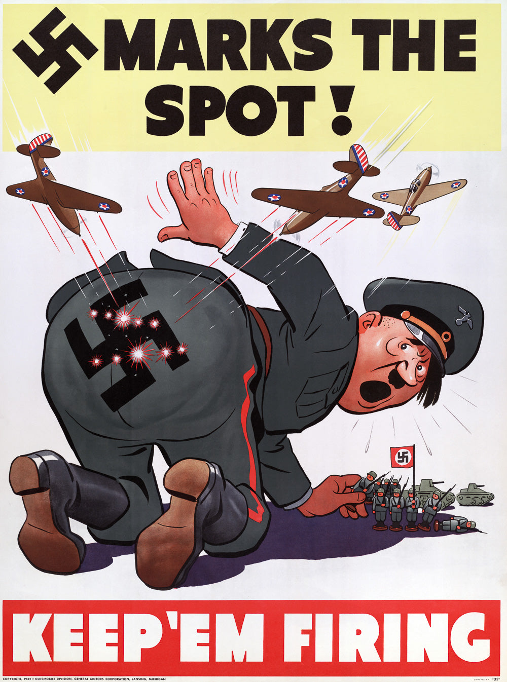 Marks the Spot! Keep 'em Firing! – Vintagraph Art