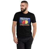 Delicious Fruits Quality Apples Crate Label men's black t-shirt