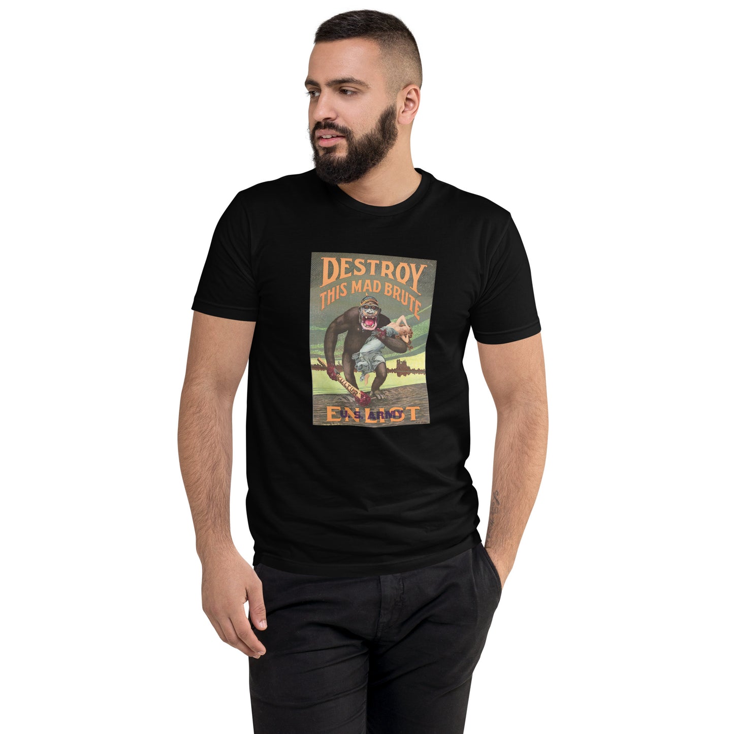 Destroy This Mad Brute men's black t-shirt